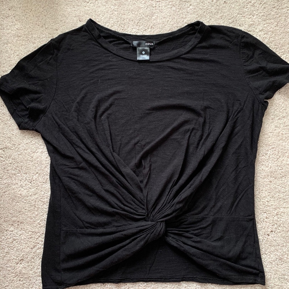 Black Crop T-shirt
